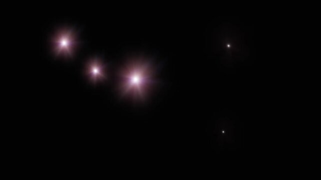 Photographer camera flashes. Random bright blinking lights. Flashing lens flares. Camera flashes light flares overlay on black background.