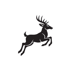 jumping deer vector