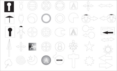 set of hand drawn icons for business