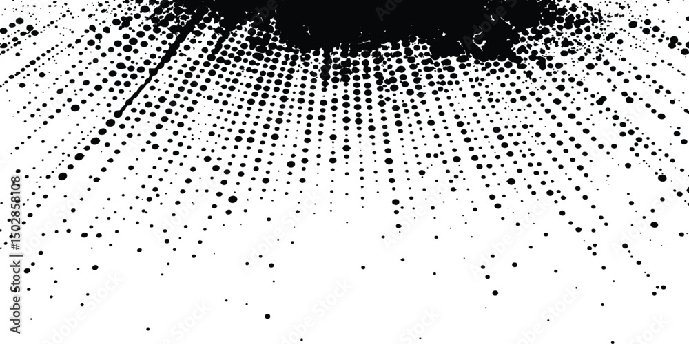 Fototapete vector halftone dotted grunge texture. grunge texture on distress back background. glitch distorted 