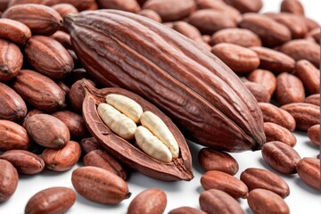 A close-up view of various types of nuts arranged on a table