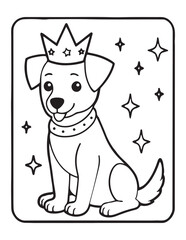 cute cartoon dog coloring pages