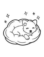 cute cartoon dog coloring pages