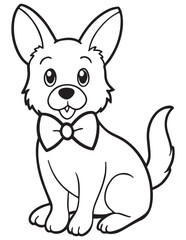 cute cartoon dog coloring pages