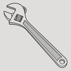 wrench and nut