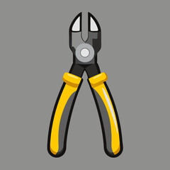 pliers on white background