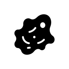 T-Cell Irregular Blob Shape Illustration Showing Immune System Cell Structure