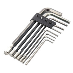 Precision L-Shaped Allen Wrenches Set, Ideal for Mechanics and DIY Enthusiasts. Durable Metal Construction, Neatly Organized for Easy Access. A Necessary Tool Kit Addition.