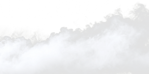 White Mist PNG with Transparent Background