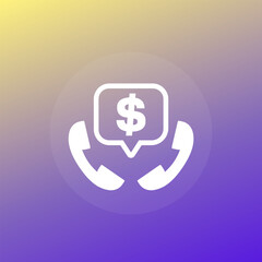 phone sales icon for web