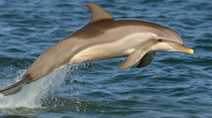 Dolphin leaping in ocean (1)