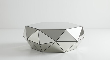 Modern geometric coffee table