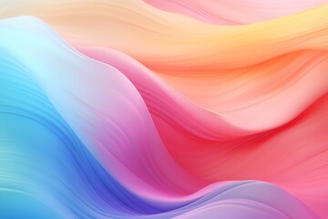 Flowing Waves of Pastel Colors Create a Soothing Abstract Pattern