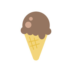 アイスクリームのアイコン（チョコ）