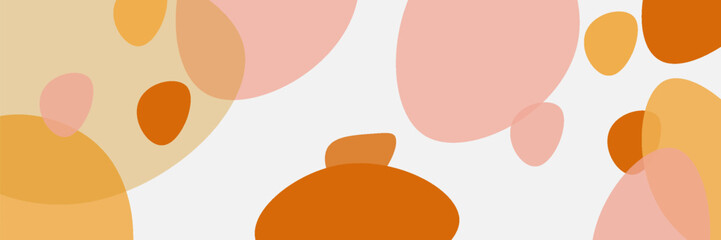 Happy Easter card with easter eggs garland and rabbit. Simple vector decoration with handwrite, spring flowers and overlay egg,EPS10