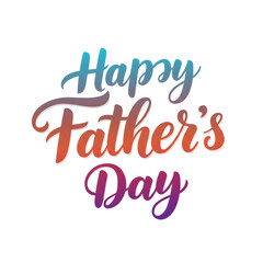 Fototapeta premium Happy Father's Day Colorful Typography