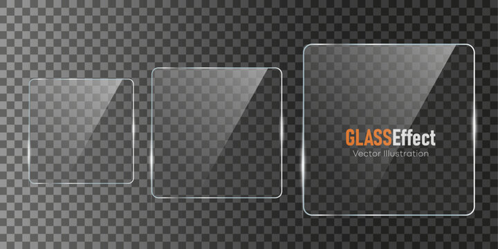 set of glossy shine mirror effect acrylic  transparent panel