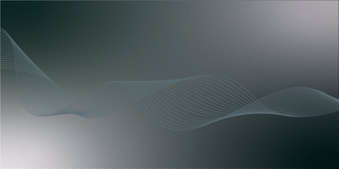 Abstract Wave Background Design with Gradient and Flowing Lines.