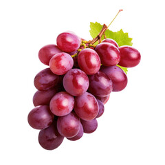 Fototapeta premium Bunch of grapes isolated on transparent background