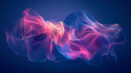 Abstract mesh gradient with liquid shapes and neon tones