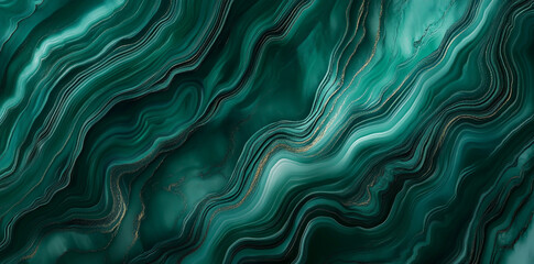 Obraz premium Dark green marble texture background, top view.