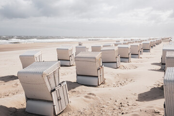Beach Chairs on Wangerooge &ndash; Summer Relaxation on the German North Sea Coast