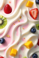 "Irresistible Ice Cream & Fruit Textures &ndash; Colorful Dessert Backgrounds for Fresh Design"