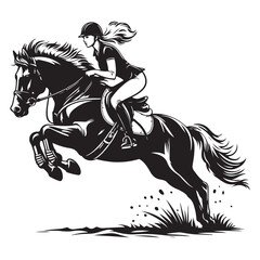 Obraz premium horse racing image vector