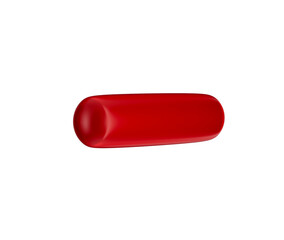 3D Red blue minus symbol with a modern, sleek and minimalistic design. 3d illustration