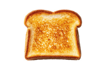 Close-up of a slice of toasted bread.