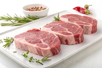 Fototapeta premium Freshly Cut Qurbani Meat | High-Quality Halal Meat for Eid Celebration