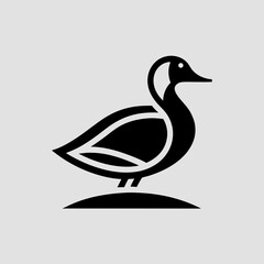 Bird logo vector, duck template design for branding and identity use.
