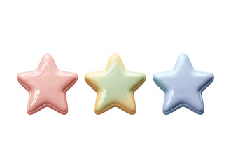 Obraz premium Ratings stars soft pastel, web element