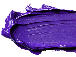 Bold acrylic paint strokes in ultra violet, visionary and cosmic with striking, futuristic strokes.