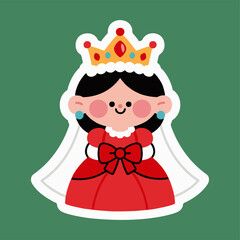 cute cartoon-style vector illustration of a queen character_3.ai