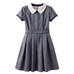 School Dress For Girls Isolated On Transparent Background