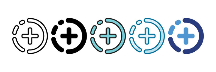 Stories Icon Set Multiple Style Collection