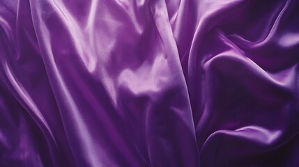 Obraz premium Elegant Purple Satin Fabric Draped Smoothly