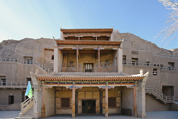 Obraz premium Ancient Architecture of Dunhuang Mogao Grottoes