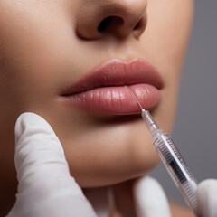 woman with syringe