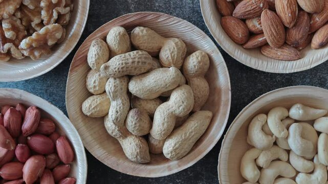 peanuts and almonds