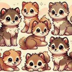 Obraz premium cartoon dog