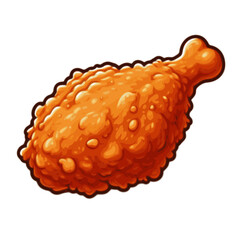 fried chicken vector illustration