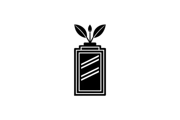battery icon with small plant sprouting