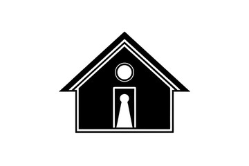 house keyhole symbol icon