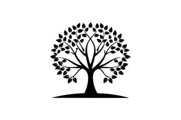 tree round foliage small star