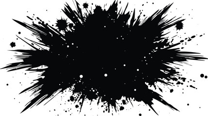 black paint smear texture strokes