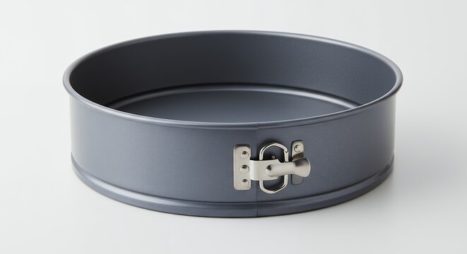 Gray round cake pan