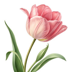 Elegant Tulip Flower Vector Illustration Spring Floral Design for Prints & Décor