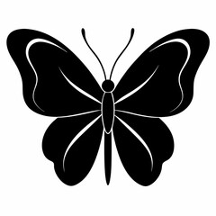 Colorful vector butterfly illustration on a white background, perfect for design, tattoo, or decoration